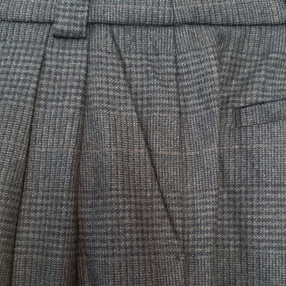 NEW A.L.C. Franklin Wool-Blend Tailored Trousers – Charcoal Plaid – Size 4 - Picture 13 of 13